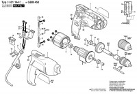 Bosch 0 601 144 003 Gbm 450 Drill 230 V / Eu Spare Parts